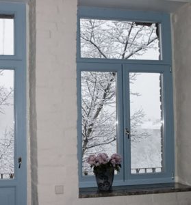 Двухстворчатое противопожарное окно с фрамугой / серия FRM1063