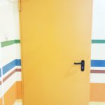 Противопожарная дверь с порошковым напылением / серия FRM7350